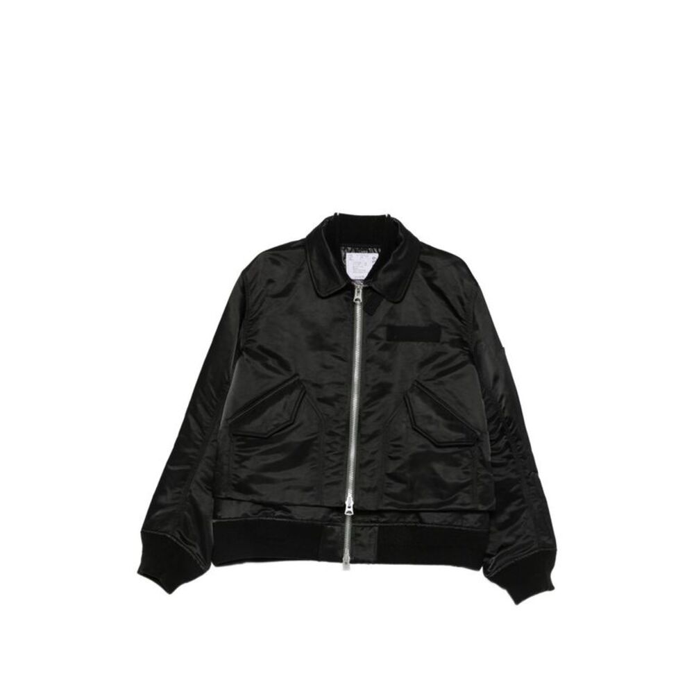 Sacai Men Cotton And Nylon Blouson Jacket